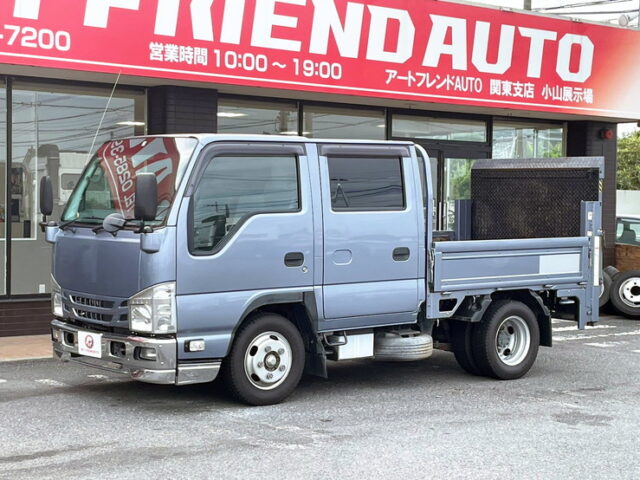 H29 エルフ　Wキャブ　平ボデー　垂直ゲート