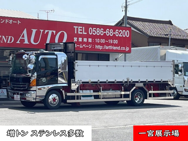 【1104】H25　レンジャープロ　増トン　平ボデーアルミB　6200　セミワイド　90アオリ　ステンレス多数