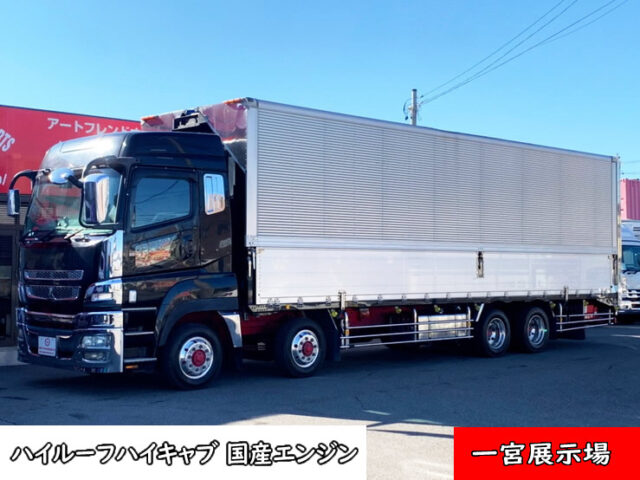 【1292】H21　スーパーグレート　ハイルーフ　ハイキャブ　ウィング　跳上ゲート付　国産エンジン