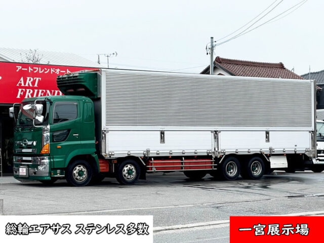 【1350】H22　プロフィア　冷凍ウィング　リア門口ステンレス　木床　総輪エアサス
