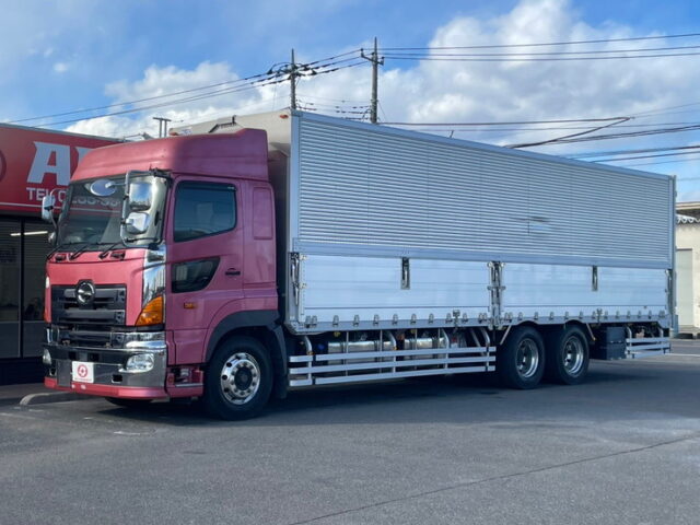 日野　プロフィア　ハイルーフ　アルミウィング　車検付　３６０馬力　アルミホイール　ジョロダー４列　
