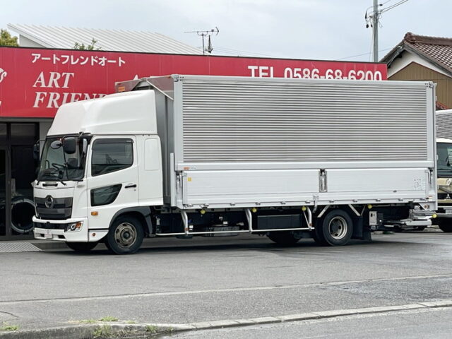 日野　17レンジャー　ハイルーフ　6200ワイド　エアサス　格納ゲート　低走行