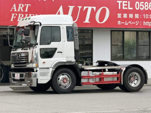 日野：テラヴィ：ハイルーフ：トレーラーヘッド：エアサス：V8ツインターボ