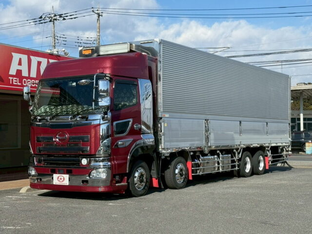 日野：プロフィア：ハイルーフ：冷凍ウィング：架装多数：ボディ枠ステンレス