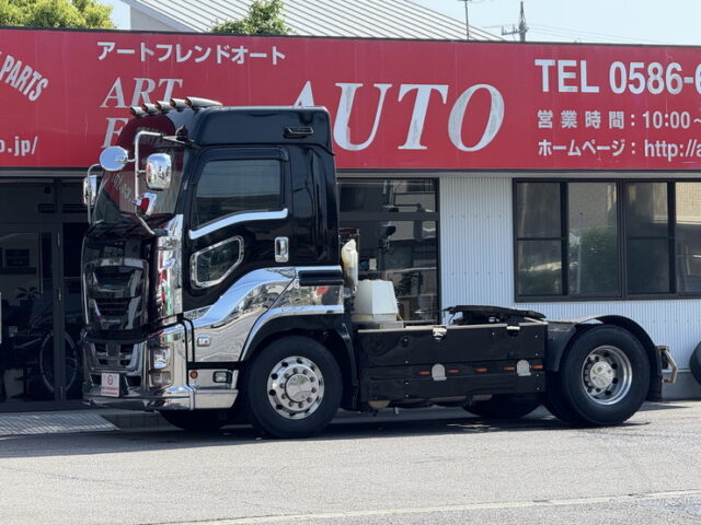 いすゞ:ギガ:ハイルーフ:トレーラーヘッド:アルミホイール:スムーサー