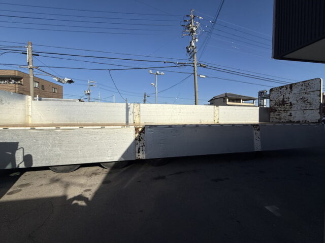 日本トレクス：トレーラー：平ボデー：アルミブロック：１Mアオリ：リフトアクスル：中残し