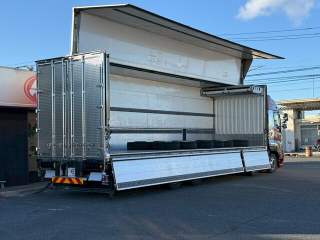日野：プロフィア：ハイルーフ：冷凍ウィング：架装多数：ボディ枠ステンレス