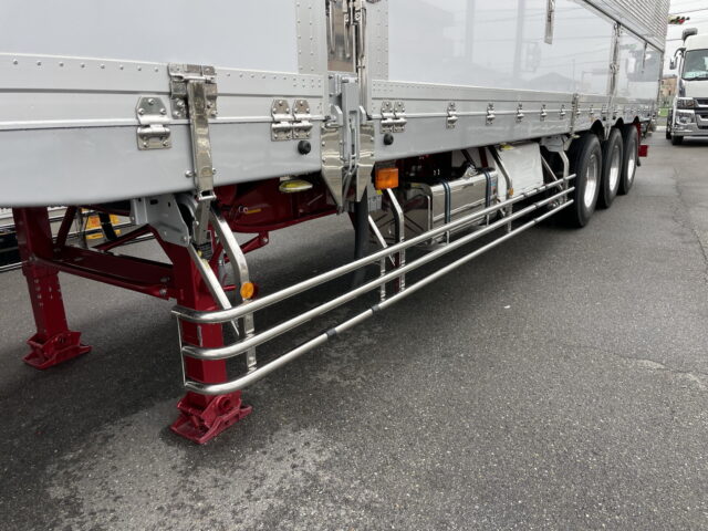 トレクス　トレーラー　冷凍ウィング　未使用　3軸　リフトアクスル　前壁　冷凍機