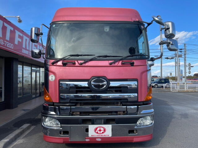 日野　プロフィア　ハイルーフ　アルミウィング　車検付　３６０馬力　アルミホイール　ジョロダー４列　