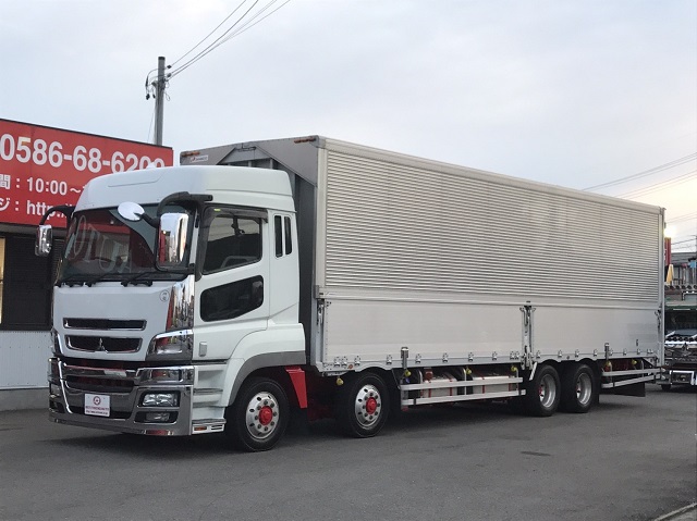 【74】H21 　三菱ふそう　スーパーグレート　４軸低床　ハイルーフ 総輪エアサス　アルミウイング