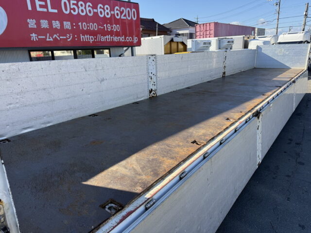 日本トレクス：トレーラー：平ボデー：アルミブロック：１Mアオリ：リフトアクスル：中残し