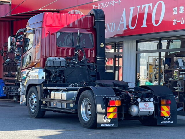 【1304】H30　17スーパーグレート　ハイルーフ　トレーラーヘッド　第5輪荷重11,500kg　ブタ鼻付