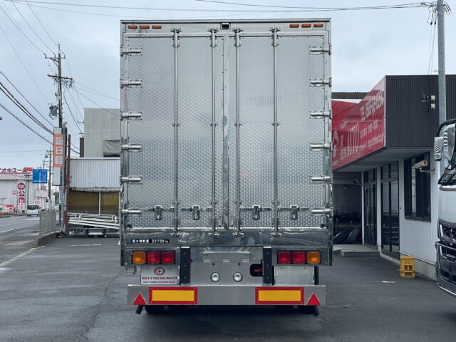 トレクス　トレーラー　冷凍ウィング　未使用　3軸　リフトアクスル　前壁　冷凍機