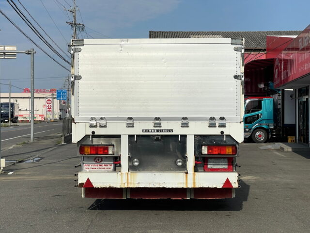 日本トレクス　トレーラー　平ボデー　アルミブロック　１Mアオリ　リフトアクスル　中残し