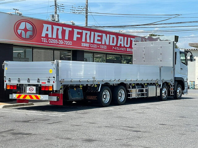 【942】R3　スーパーグレート　山田ボデー　平ボデーアルミブロック　木床　登録済未使用車