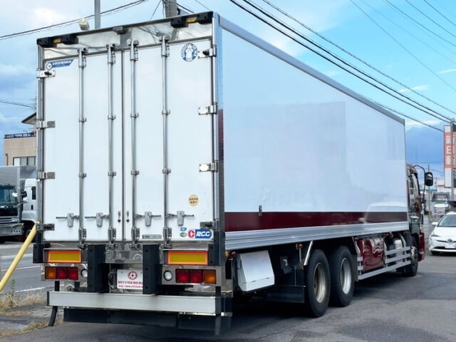【1551】H23　ギガ　冷凍バン　サブエンジン式冷凍機　２エバ　ジョロダー４列　キーストン床