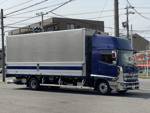 日野：17レンジャー：ハイルーフ：ウィング：6200ワイド：エアサス：格納ゲート