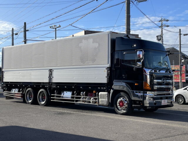 日野　プロフィア　ハイルーフ　ウィング　1Mアオリ　内高2500　E13Cエンジン