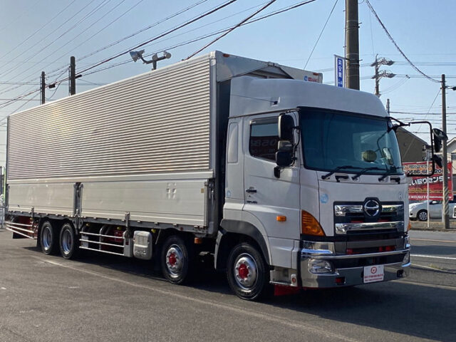 【790】H23　プロフィア　ウィング　エアサス　床鉄板　ラッシングレール3段