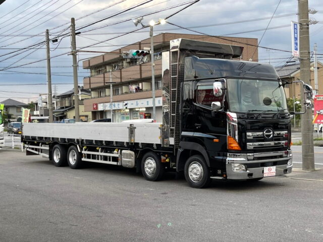 【851】H28　プロフィア　4軸　平ボデーアルミブロック　後輪エアサス　7速
