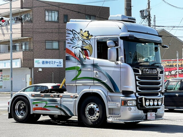 【1464】H30　スカニア　R450　トレーラーヘッド　第5輪荷重11.700㎏　蓄冷付　後輪エアサス