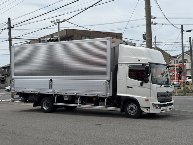 日野：17レンジャー：ハイルーフ：ウィング：6200ワイド：エアサス：格納ゲート