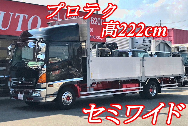 【282】日野レンジャープロ　セミワイド　平ボデー　ハイルーフ