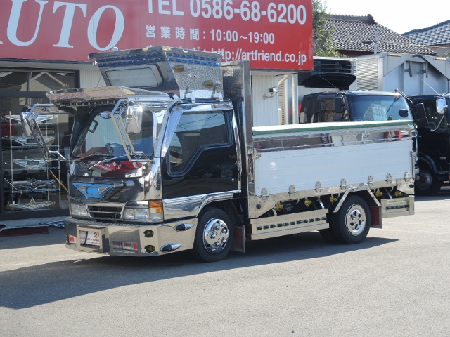 Ｈ８　いすゞ　エルフ　造り平ボデー　１０尺　標準