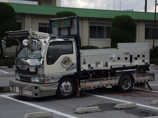 H15　エルフ　平ボデー　アートトラック