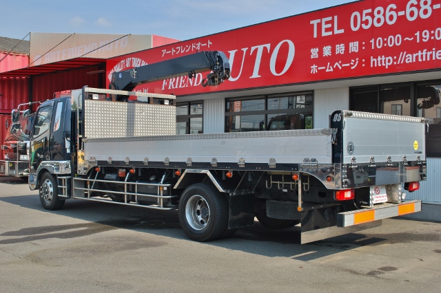 【250】三菱ふそうファイター　増トン　平ボデー　クレーン付