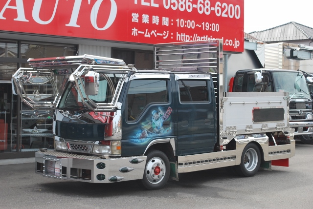 H14　ニッサンディーゼル　アトラス　Wキャブ　デコトラ