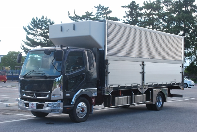 Ｈ２２　三菱　ベストワンファイター　冷凍ウィング　セミワイド　造りボデー　１ｍアオリ