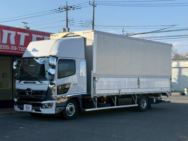 日野：17レンジャー：ハイルーフ：ウィング：6200ワイド：格納ゲート：エアサス