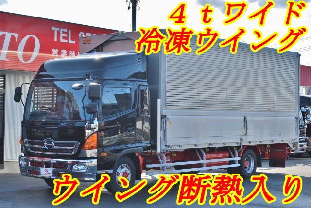 【195】日野レンジャープロ　ワイド　冷凍ウイング　ハイルーフ