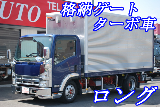 【212】いすゞ　エルフ　アルミバン　ロング　格納ゲート付