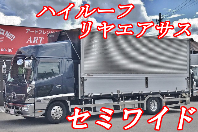 【244】日野レンジャープロ　アルミウイング　セミワイド　リアエアサス　ハイルーフ